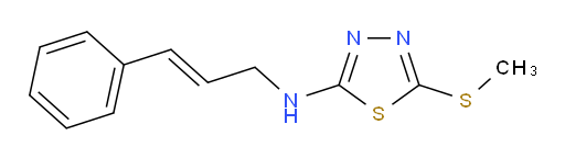 N-cinnamyl-5-(methylthio)-1,3,4-thiadiazol-2-amine