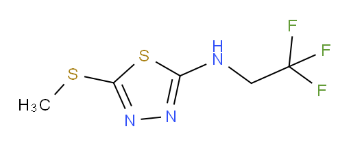 5-(methylthio)-N-(2,2,2-trifluoroethyl)-1,3,4-thiadiazol-2-amine