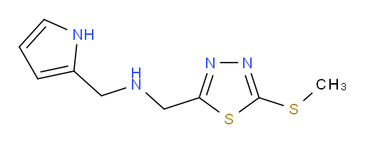 N-((1H-pyrrol-2-yl)methyl)-1-(5-(methylthio)-1,3,4-thiadiazol-2-yl)methanamine