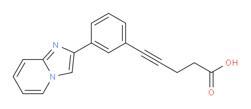 5-(3-(imidazo[1,2-a]pyridin-2-yl)phenyl)pent-4-ynoic acid