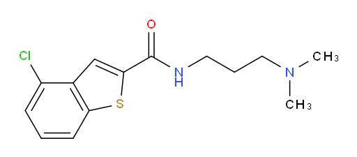 4-chloro-N-(3-(dimethylamino)propyl)benzo[b]thiophene-2-carboxamide