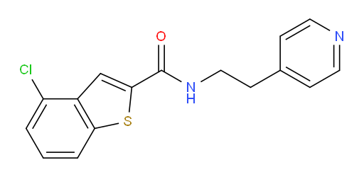 4-chloro-N-(2-(pyridin-4-yl)ethyl)benzo[b]thiophene-2-carboxamide