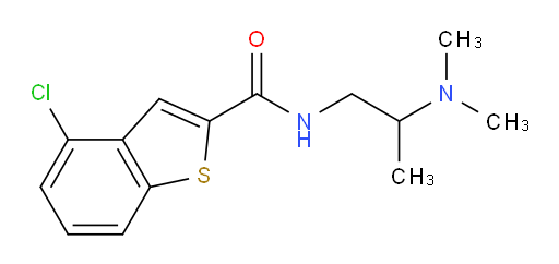 4-chloro-N-(2-(dimethylamino)propyl)benzo[b]thiophene-2-carboxamide
