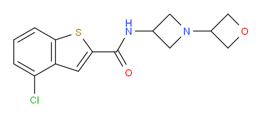 4-chloro-N-(1-(oxetan-3-yl)azetidin-3-yl)benzo[b]thiophene-2-carboxamide