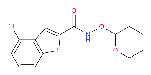 4-chloro-N-((tetrahydro-2H-pyran-2-yl)oxy)benzo[b]thiophene-2-carboxamide