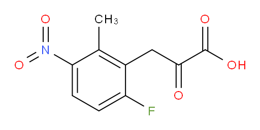 3-(6-fluoro-2-methyl-3-nitrophenyl)-2-oxopropanoic acid
