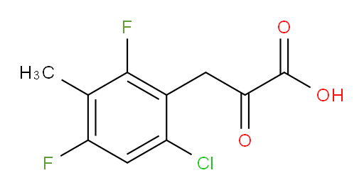 3-(6-chloro-2,4-difluoro-3-methylphenyl)-2-oxopropanoic acid