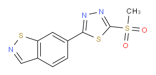 6-(5-(methylsulfonyl)-1,3,4-thiadiazol-2-yl)benzo[d]isothiazole