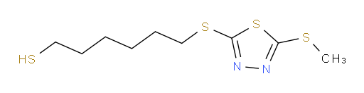 6-((5-(methylthio)-1,3,4-thiadiazol-2-yl)thio)hexane-1-thiol