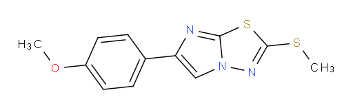 6-(4-methoxyphenyl)-2-(methylthio)imidazo[2,1-b][1,3,4]thiadiazole