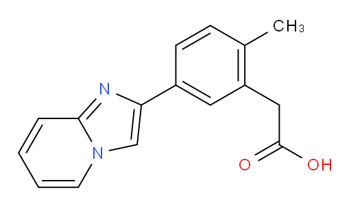 2-(5-(imidazo[1,2-a]pyridin-2-yl)-2-methylphenyl)acetic acid