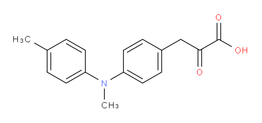 3-(4-(methyl(p-tolyl)amino)phenyl)-2-oxopropanoic acid