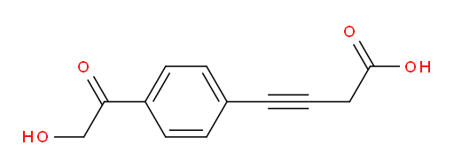 4-(4-(2-hydroxyacetyl)phenyl)but-3-ynoic acid