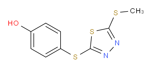 4-((5-(methylthio)-1,3,4-thiadiazol-2-yl)thio)phenol
