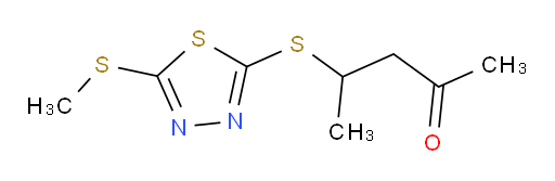 4-((5-(methylthio)-1,3,4-thiadiazol-2-yl)thio)pentan-2-one