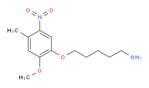 5-(2-methoxy-4-methyl-5-nitrophenoxy)pentan-1-amine