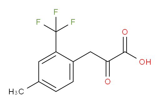 3-(4-methyl-2-(trifluoromethyl)phenyl)-2-oxopropanoic acid