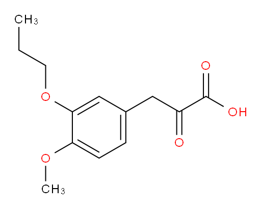 3-(4-methoxy-3-propoxyphenyl)-2-oxopropanoic acid