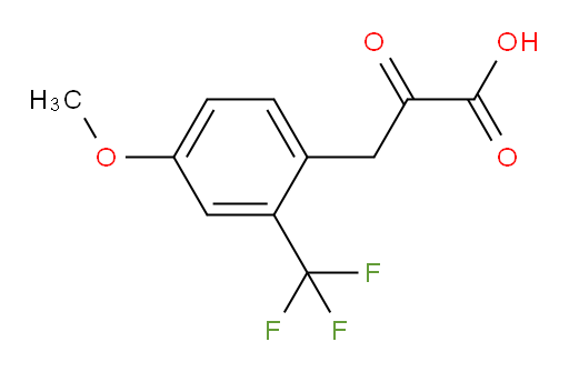 3-(4-methoxy-2-(trifluoromethyl)phenyl)-2-oxopropanoic acid
