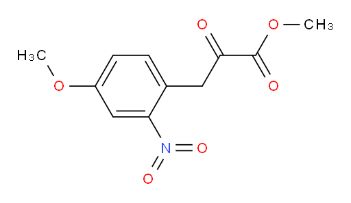 methyl 3-(4-methoxy-2-nitrophenyl)-2-oxopropanoate