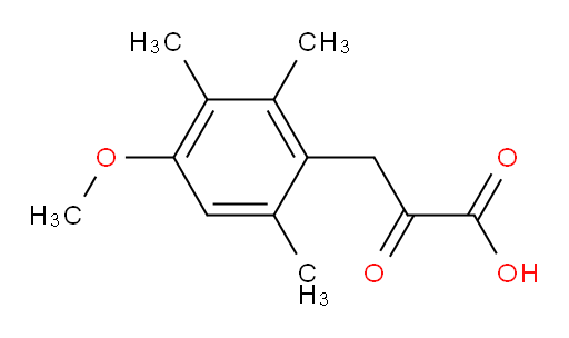 3-(4-methoxy-2,3,6-trimethylphenyl)-2-oxopropanoic acid