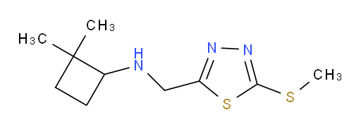 2,2-dimethyl-N-((5-(methylthio)-1,3,4-thiadiazol-2-yl)methyl)cyclobutanamine