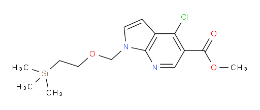 methyl 4-chloro-1-((2-(trimethylsilyl)ethoxy)methyl)-1H-pyrrolo[2,3-b]pyridine-5-carboxylate