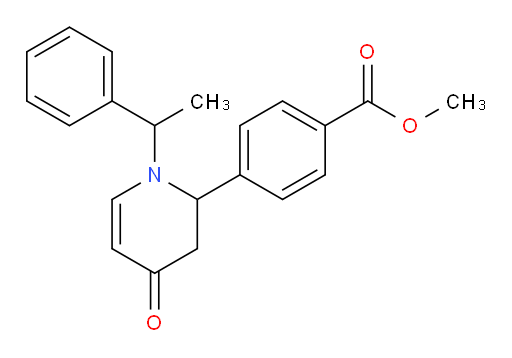 methyl 4-(4-oxo-1-(1-phenylethyl)-1,2,3,4-tetrahydropyridin-2-yl)benzoate