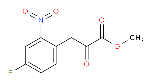 methyl 3-(4-fluoro-2-nitrophenyl)-2-oxopropanoate