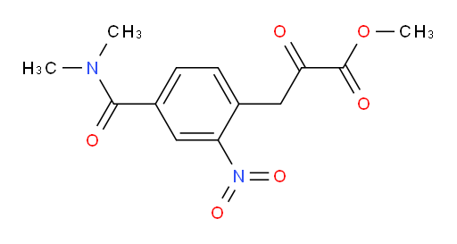 methyl 3-(4-(dimethylcarbamoyl)-2-nitrophenyl)-2-oxopropanoate