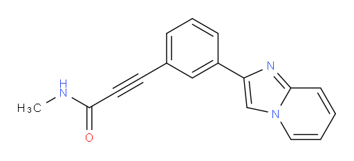 3-(3-(imidazo[1,2-a]pyridin-2-yl)phenyl)-N-methylpropiolamide
