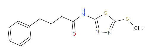 N-(5-(methylthio)-1,3,4-thiadiazol-2-yl)-4-phenylbutanamide