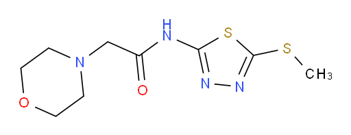 N-(5-(methylthio)-1,3,4-thiadiazol-2-yl)-2-morpholinoacetamide