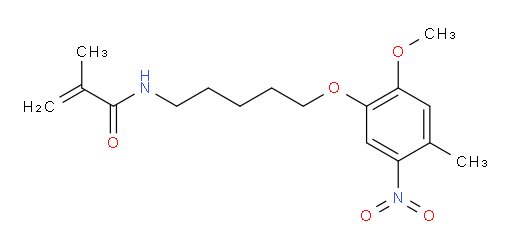 N-(5-(2-methoxy-4-methyl-5-nitrophenoxy)pentyl)methacrylamide