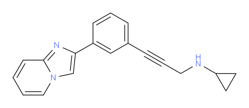 N-(3-(3-(imidazo[1,2-a]pyridin-2-yl)phenyl)prop-2-yn-1-yl)cyclopropanamine