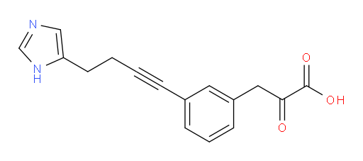 3-(3-(4-(1H-imidazol-5-yl)but-1-yn-1-yl)phenyl)-2-oxopropanoic acid