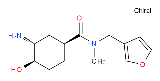 (1S,3R,4R)-3-amino-N-(furan-3-ylmethyl)-4-hydroxy-N-methylcyclohexanecarboxamide