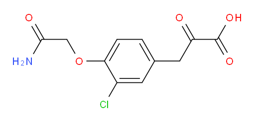 3-(4-(2-amino-2-oxoethoxy)-3-chlorophenyl)-2-oxopropanoic acid