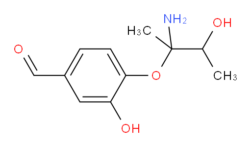 4-((2-amino-3-hydroxybutan-2-yl)oxy)-3-hydroxybenzaldehyde
