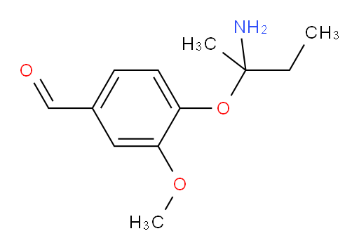 4-((2-aminobutan-2-yl)oxy)-3-methoxybenzaldehyde