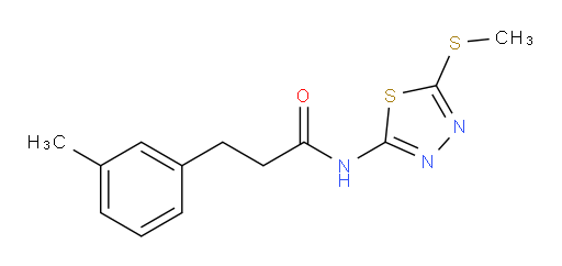 N-(5-(methylthio)-1,3,4-thiadiazol-2-yl)-3-(m-tolyl)propanamide
