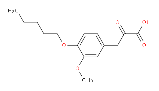 3-(3-methoxy-4-(pentyloxy)phenyl)-2-oxopropanoic acid