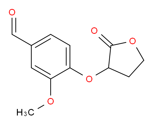 3-methoxy-4-((2-oxotetrahydrofuran-3-yl)oxy)benzaldehyde