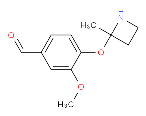 3-methoxy-4-((2-methylazetidin-2-yl)oxy)benzaldehyde