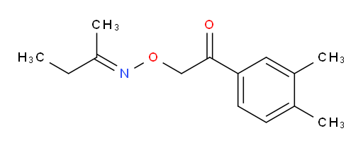 (E)-2-((butan-2-ylideneamino)oxy)-1-(3,4-dimethylphenyl)ethanone
