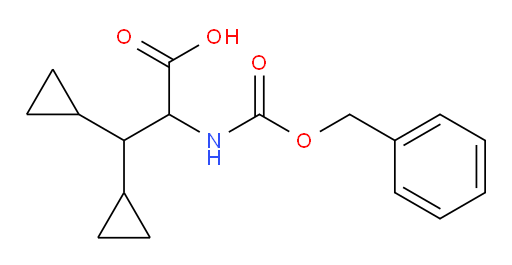 2-(((benzyloxy)carbonyl)amino)-3,3-dicyclopropylpropanoic acid