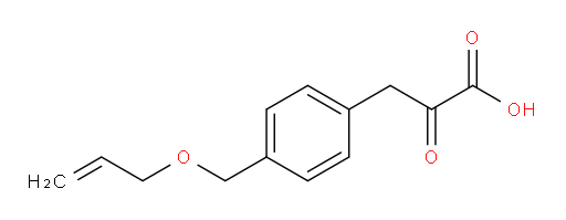 3-(4-((allyloxy)methyl)phenyl)-2-oxopropanoic acid