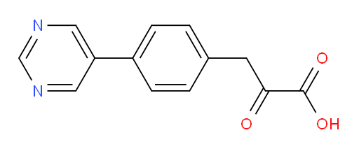 2-oxo-3-(4-(pyrimidin-5-yl)phenyl)propanoic acid