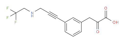 2-oxo-3-(3-(3-((2,2,2-trifluoroethyl)amino)prop-1-yn-1-yl)phenyl)propanoic acid