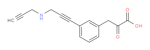 2-oxo-3-(3-(3-(prop-2-yn-1-ylamino)prop-1-yn-1-yl)phenyl)propanoic acid